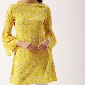 Yellow Tunic/Mini Dress with tags